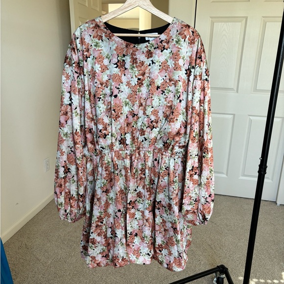 The Drop xkelclight Multi Floral Dolman Sleeve Mini Dress XXL NWT - Picture 5 of 7